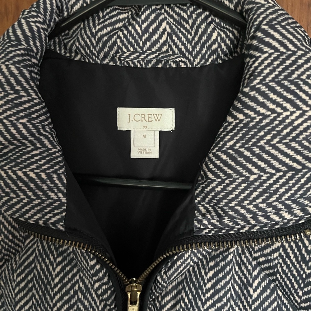 J. Crew Herringbone Patterned Vest - image 2